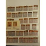 A small staockbook with GB QV - KGV stamps - 1d imperf, 1d reds, 6d, Jubilee issues,