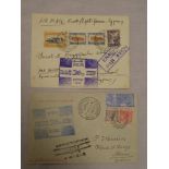 A Cyprus to Greece 1932 first flight cover and matching return cover from Greece to Cyprus,