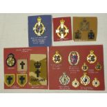 A collection of Royal Army Chaplain's Department badges and insignia including silver gilt and