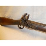 An 18th Century flintlock musket with 42" barrel,