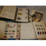 Various albums of mixed World stamps and a part collection of 1970's World Wildlife Fund first day