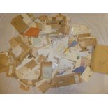 A box containing 100's of official paid envelopes/ covers,