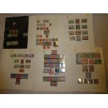 Various stock cards and album pages of St Lucia stamps 19th Century onwards