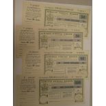 Four Jamaica 1990 unused postal orders - $4, $6,
