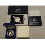 A United States Marine Corps 2005 230th Anniversary silver medallion,