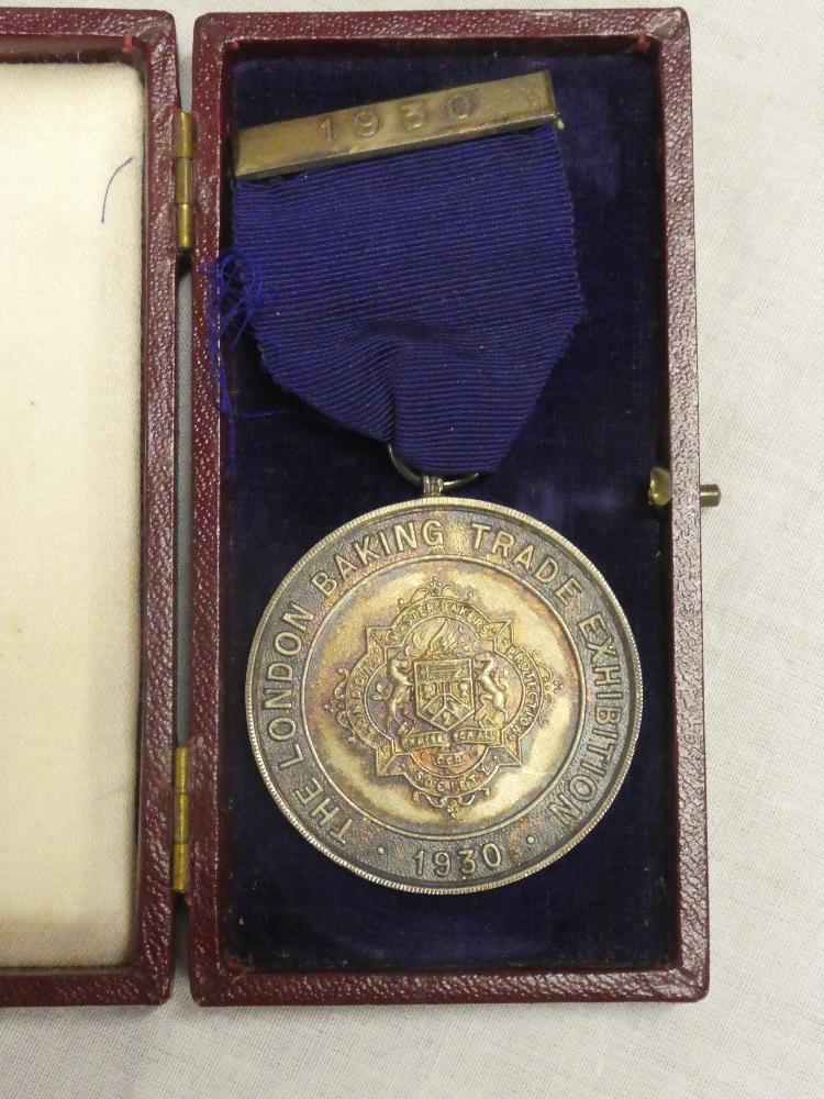 A London Baking Trade Exhibition 1930 silver medal,