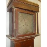 A late 18th/ early 19th Century longcase clock by Thomas Bevan of Marlborough with 12" brass square