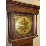 An 18th Century longcase clock by Stephenson of Congleton with 11" brass square dial and subsidiary