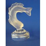 A Lalique glass paperweight in the form of a fish,