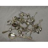 A set of twelve Edward VII silver Coronation coffee spoons,