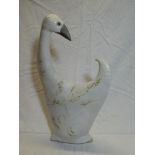 A Studio pottery figure of a goose,