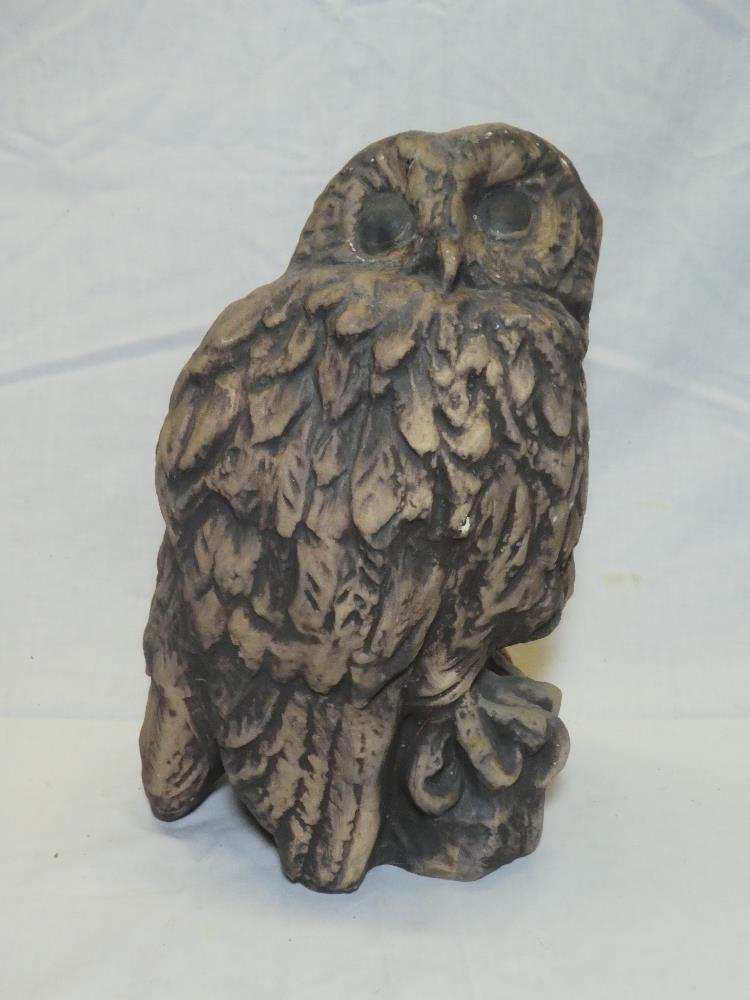 A Paula Humphries Polperro Studio pottery figure of an owl,