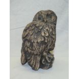 A Paula Humphries Polperro Studio pottery figure of an owl,
