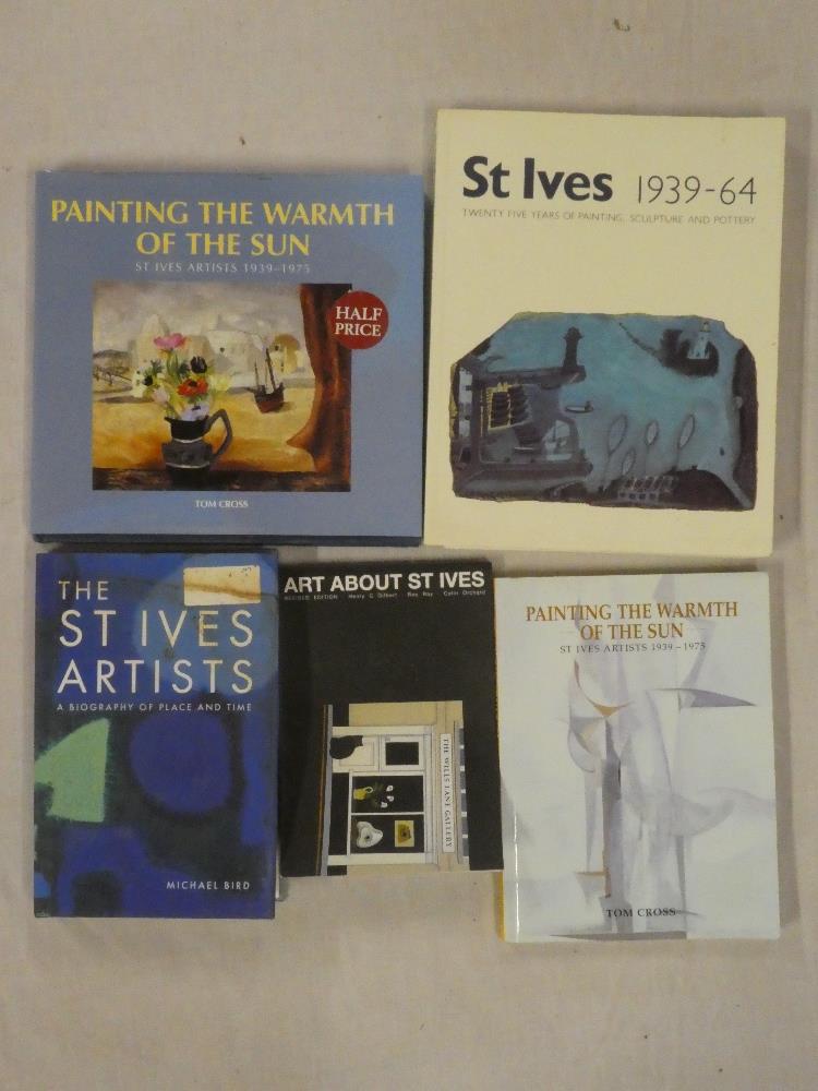 Five St Ives art related volumes including Painting the Warmth of the Sun - St Ives Artists