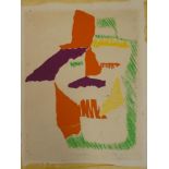 Warren Thomson - watercolour "Emmett", abstract, signed and inscribed, labelled to verso,