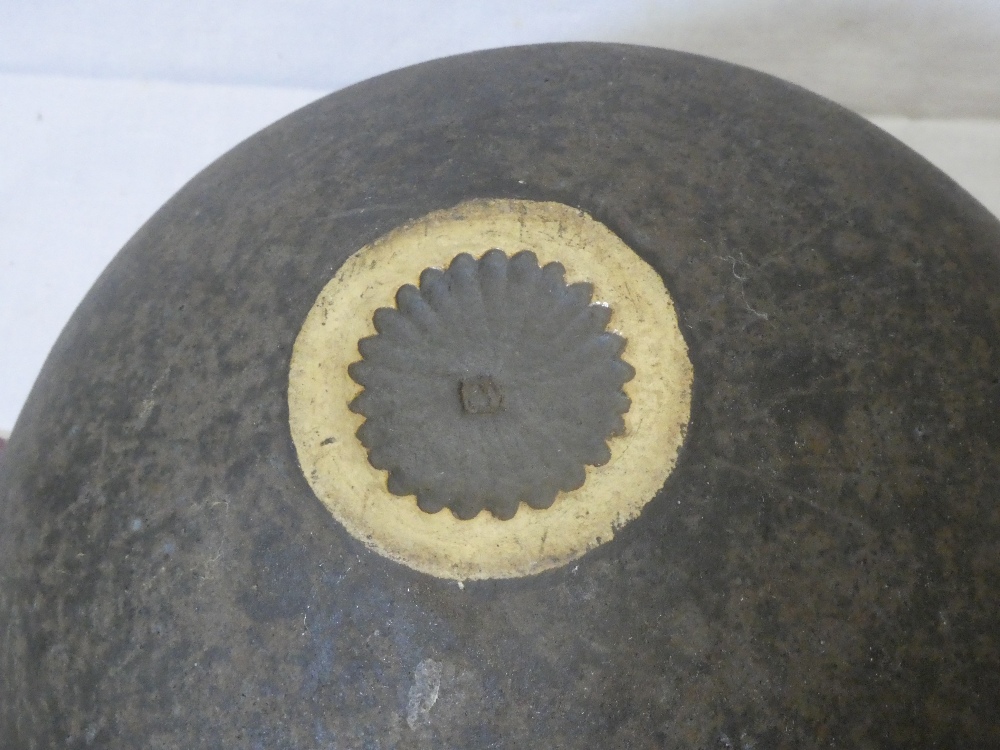 A Studio pottery oxidised circular tapered bowl marked "JW", probably for Jason Wason, - Image 3 of 3