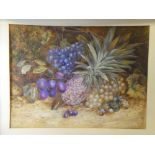 Artist Unknown - watercolour Study of fruit,