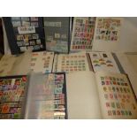 A collection of World stamps contained in ten various folder albums and stock books
