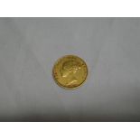 A Victorian 1872 gold half sovereign (nef)