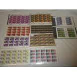 A selection of 10 complete sheetlets of Indonisian 1997-1998 u/m stamps including 1998 World Cup,