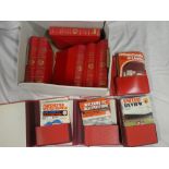 Ten bound volumes of Manchester United home football programmes for the seasons 1971-72 - 1979-80