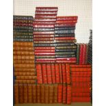 Various decoratively bound volumes including Dickens (Charles), The Works of, 20 vols,