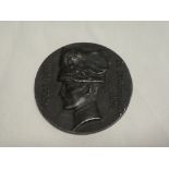 A bronze 1917 Adolf Furst medallion