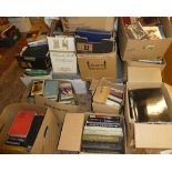 A large selection of boxes of miscellaneous books