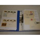 Two folder albums containing a collection of Welsh postal history