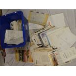 A large selection of aircraft information sheets, newspaper cuttings, BA news, press releases, etc,