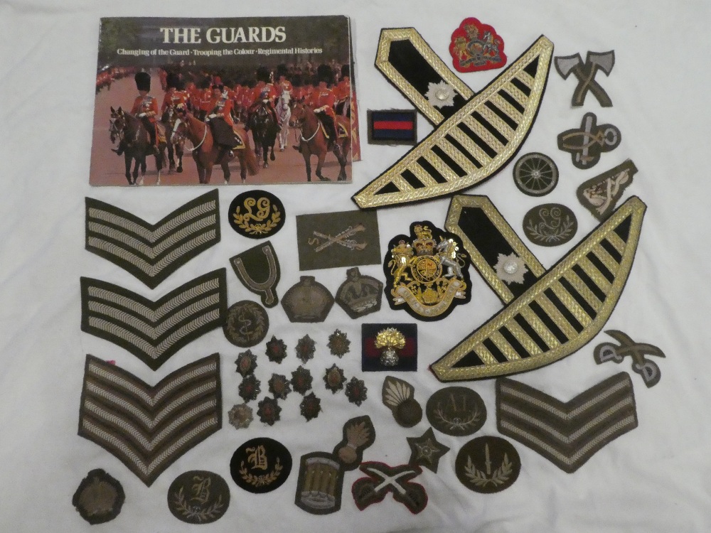 A collection of Guards badges and insignia including numerous RSM embroidered wire and cloth arm - Image 2 of 2