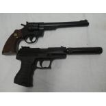 A replica service revolver and a replica A-3000 semi-automatic BB pistol (2)