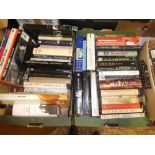 Four boxes of biography related volumes including Cecil Beeton,