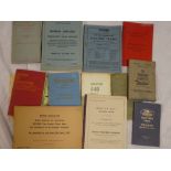 A selection of various car manuals including Sunbeam Rapier, Humber Snipe and Pullman and others,