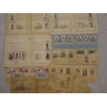 Various albums containing sets and part sets of cigarette cards including Players RAF badges;