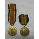 Two First War Victory medals - No. 13781 Pte. D. Parr Royal Irish Fusiliers; and No. M2-077478 A.