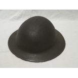 A First War British Brodie-style steel helmet (minus liner)