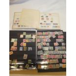 A small stock book and various stock pages of British Commonwealth stamps