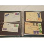 A folder album of Germany postal history including WWI and WWII censored and registered,