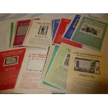 A selection of over 40 USA Post Office A4 size stamp bulletin notices 1962-1964