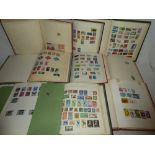 A collection of British Commonwealth stamps contained within 12 folder albums and folders