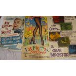 Nine various US and Foreign cinema poster 1940's/1960's including My Dream is Yours - Doris Day