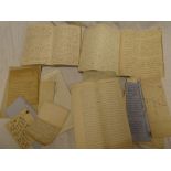 A selection of various 19th Century and later paperwork including handwritten journal relating to