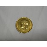An 1814 Italian States Kingdom of Napoleon gold 40 lire (v/e/f)