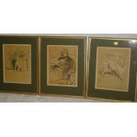 Three coloured prints of dogs after Cecil Aldin,