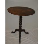 A 19th Century mahogany rectangular occasional table on tripod base and one other similar oval