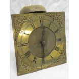 An 18th Century Cornish longcase clock 30-hour movement and 10" brass square dial by John Bennet of