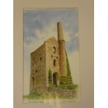 Bryan Dawkins - watercolour "Wheal Friendly - St Agnes", signed and inscribed,