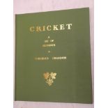 Graddon (Corridan) Cricket - A set of etchings, one of 100 limited edition vols,