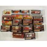 A selection of mint and boxed diecast fire engines and fire vehicles including Corgi, Days Gone,